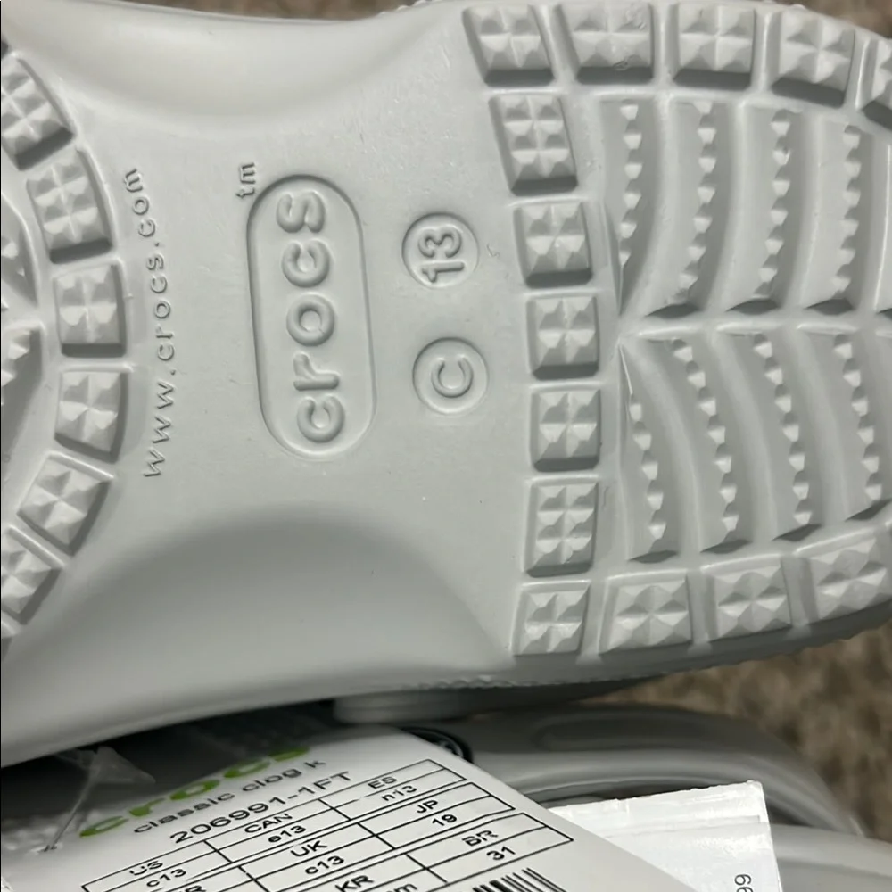 CROCS Kids Classic Sandals - Light Gray